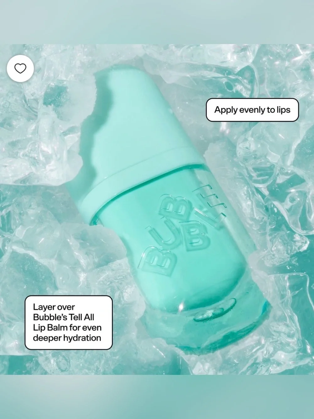Bubble Skincare Talk Back Hydrating Loud & Clear Lip Serum, Unflavored NWT